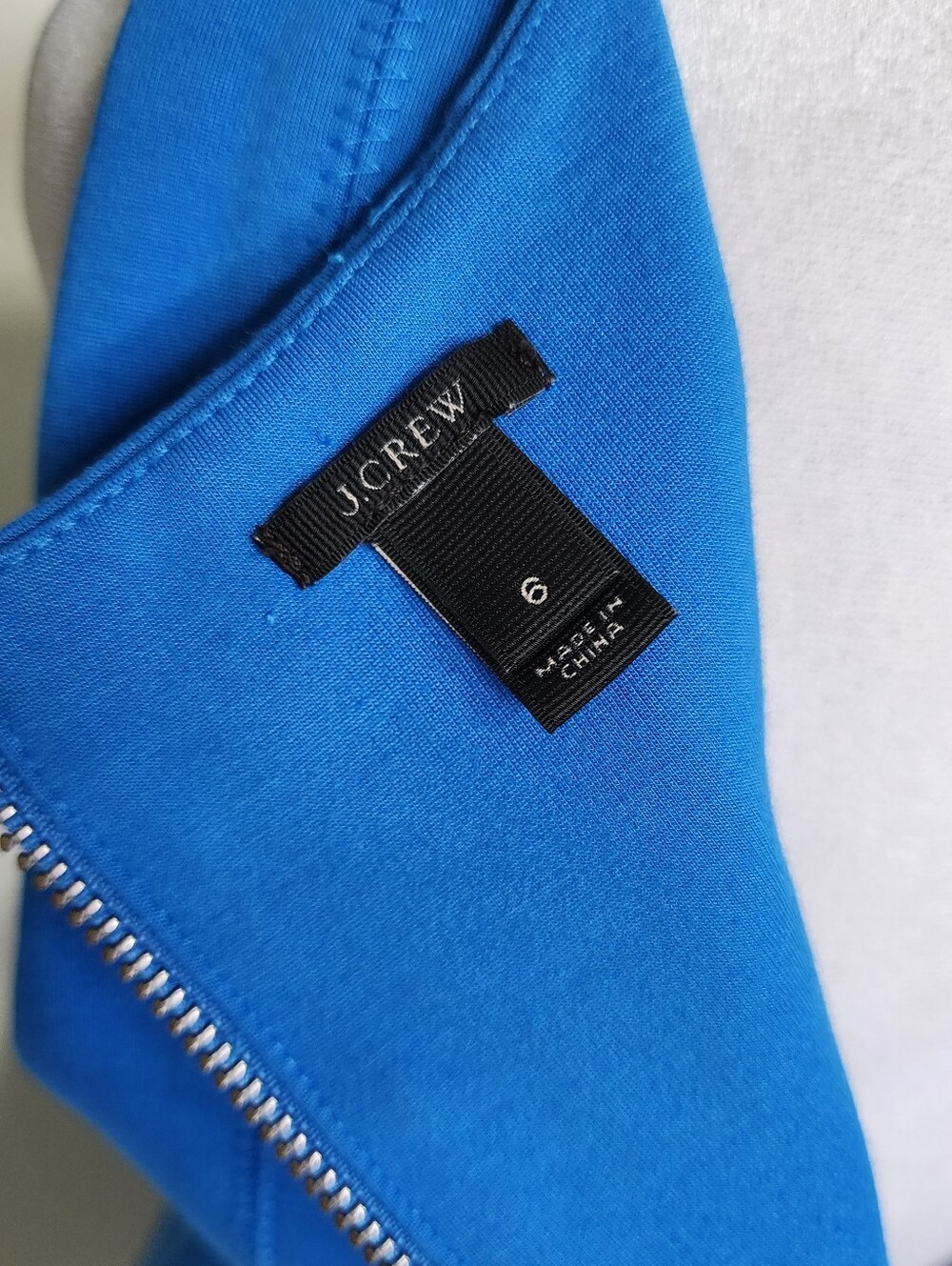 J. Crew Vibrant Blue Pleated Scoop Neck Fit and Flare Mini Dress Sz 6 Preppy - Picture 11 of 13